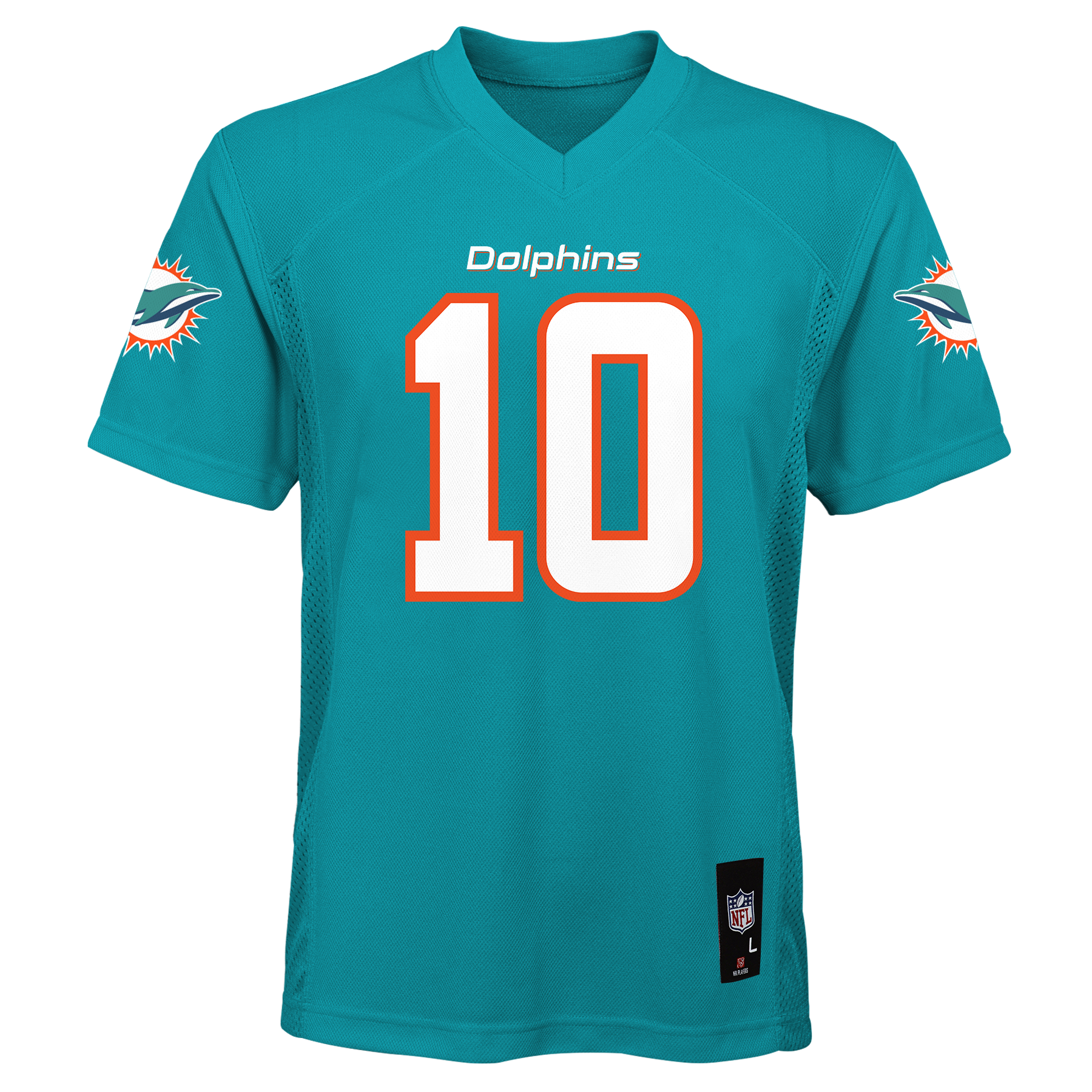 Nike Toddler Miami Dolphins Tyreek Hill #10 Aqua Game Jersey