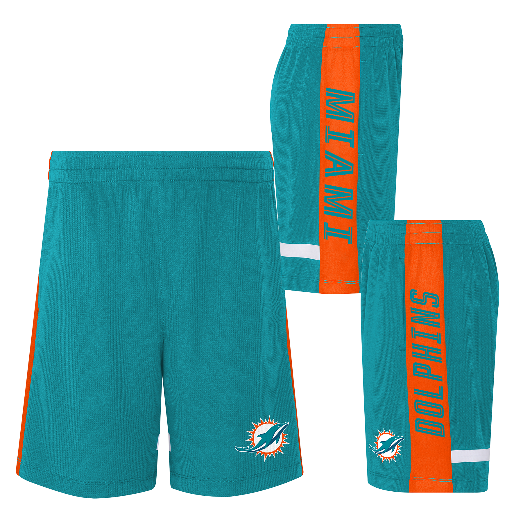 Miami Dolphins Youth 50 Yard Dash Mesh Shorts - Aqua