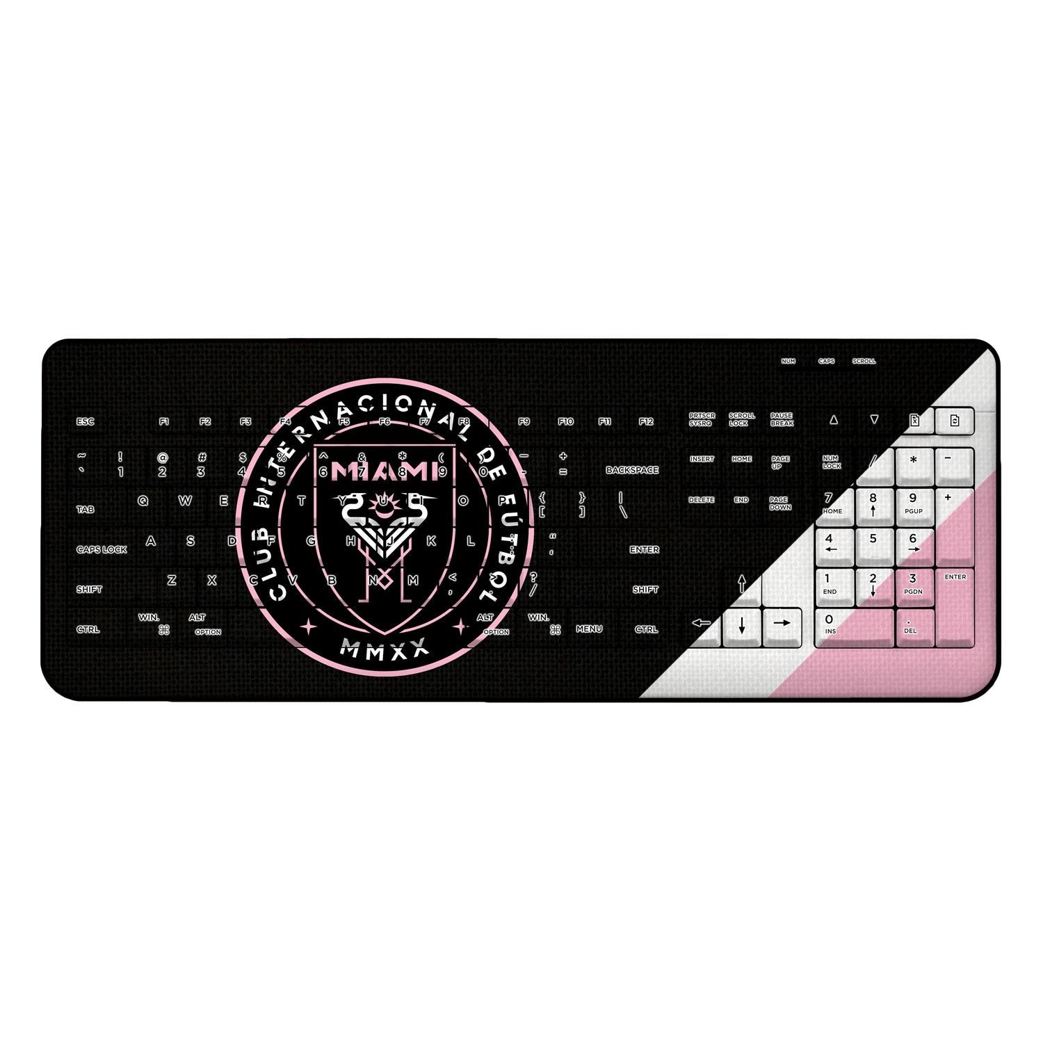 Inter Miami CF Diagonal Stripe Wireless USB Keyboard