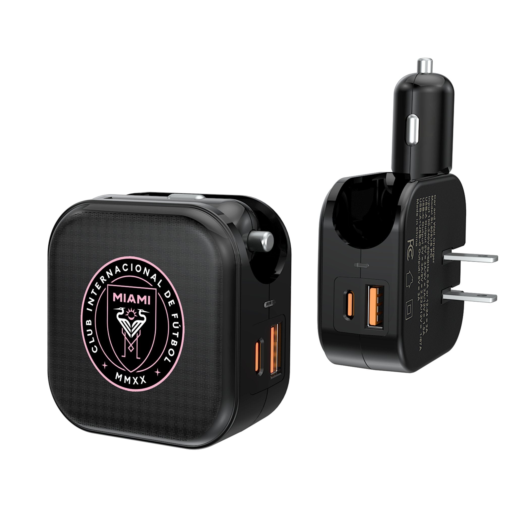 Inter Miami CF Linen 2 in 1 USB A/C Charger