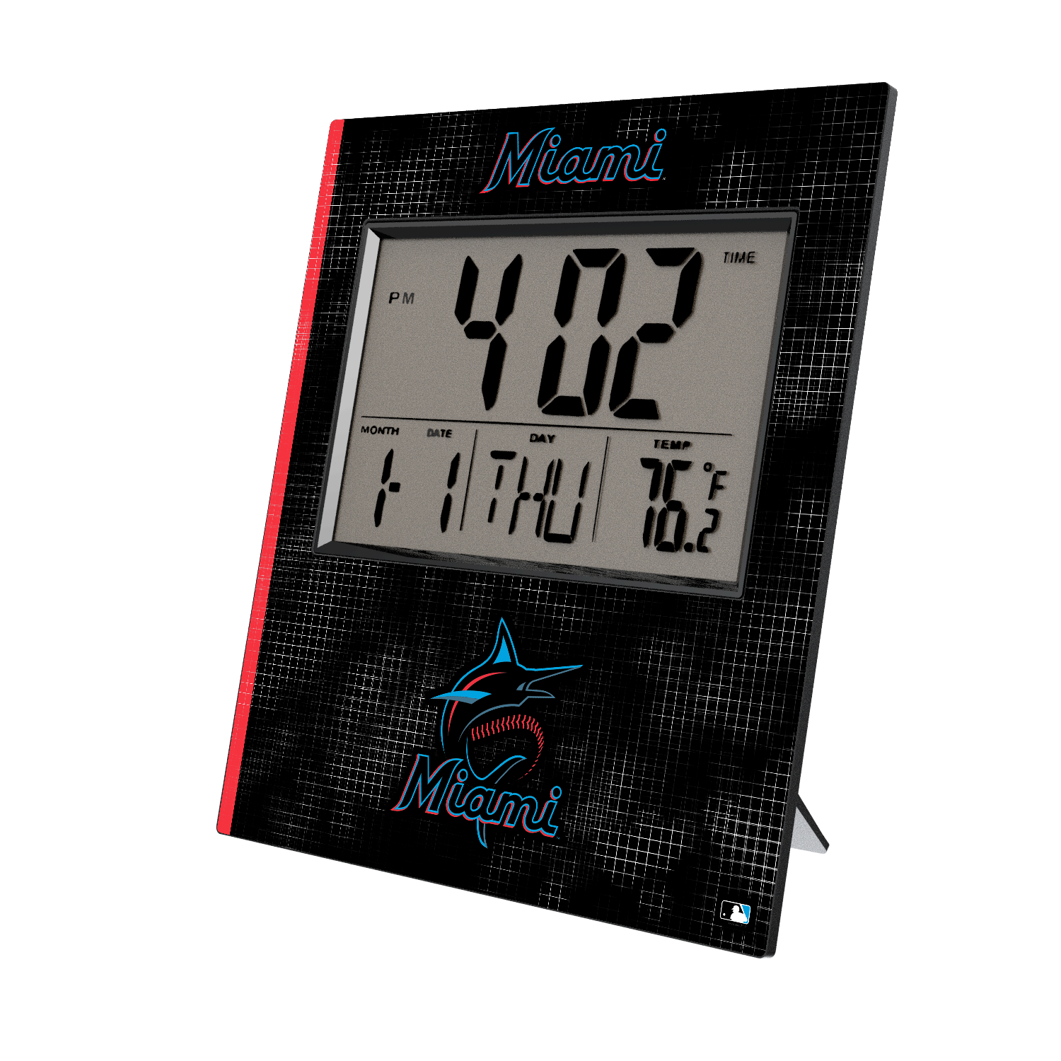 Miami Marlins Hatch Wall Clock
