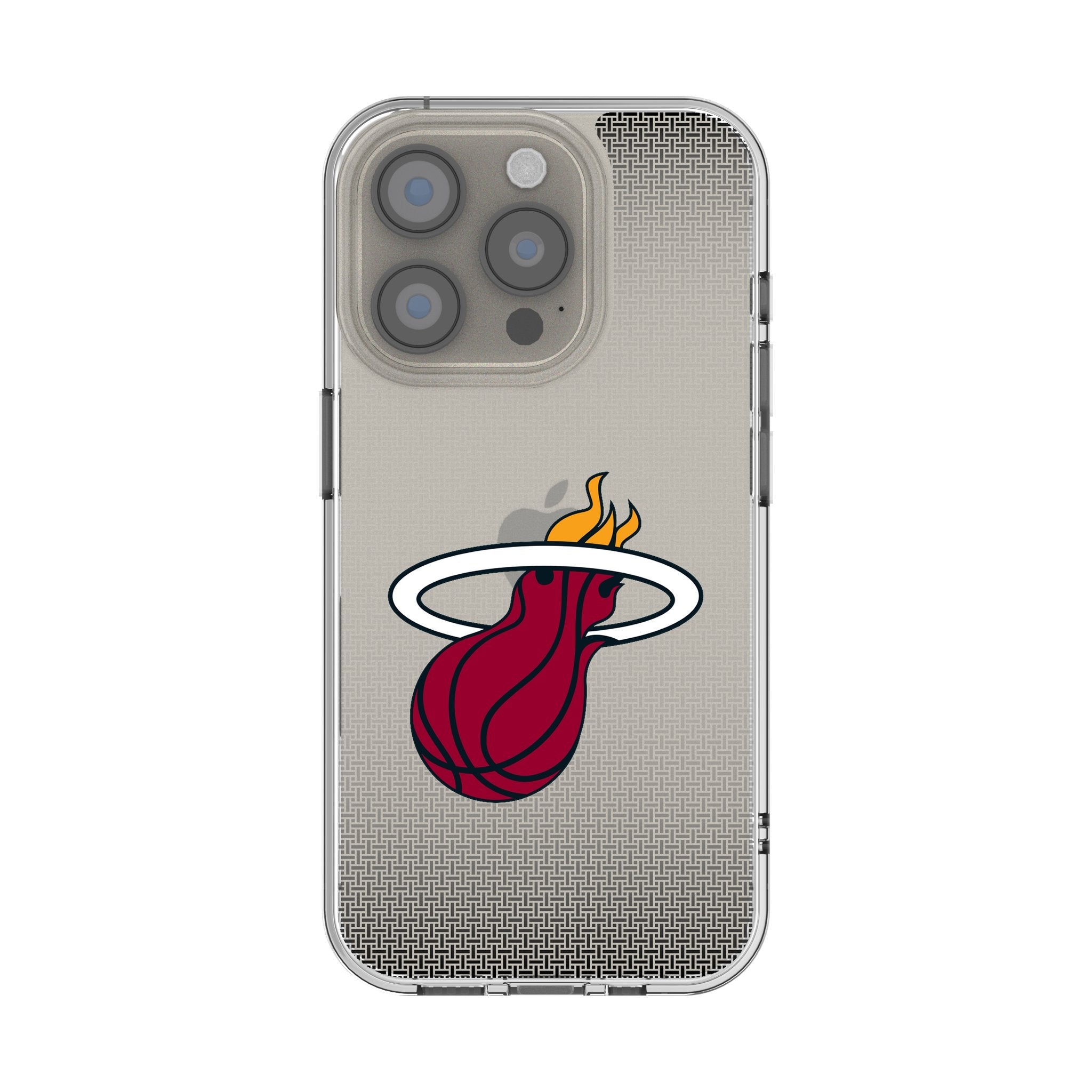 Miami Heat Linen Clear Phone Case