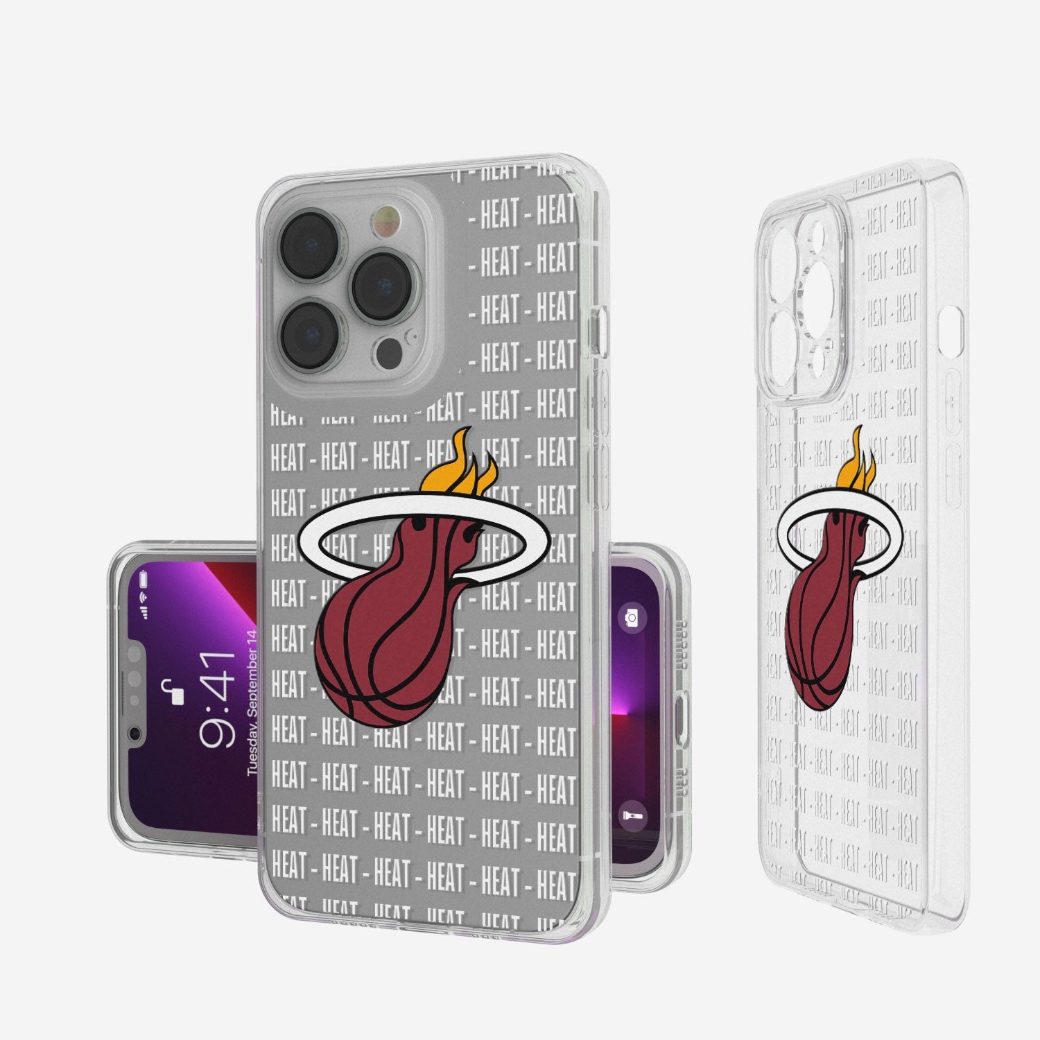 Miami Heat Blackletter Clear Case