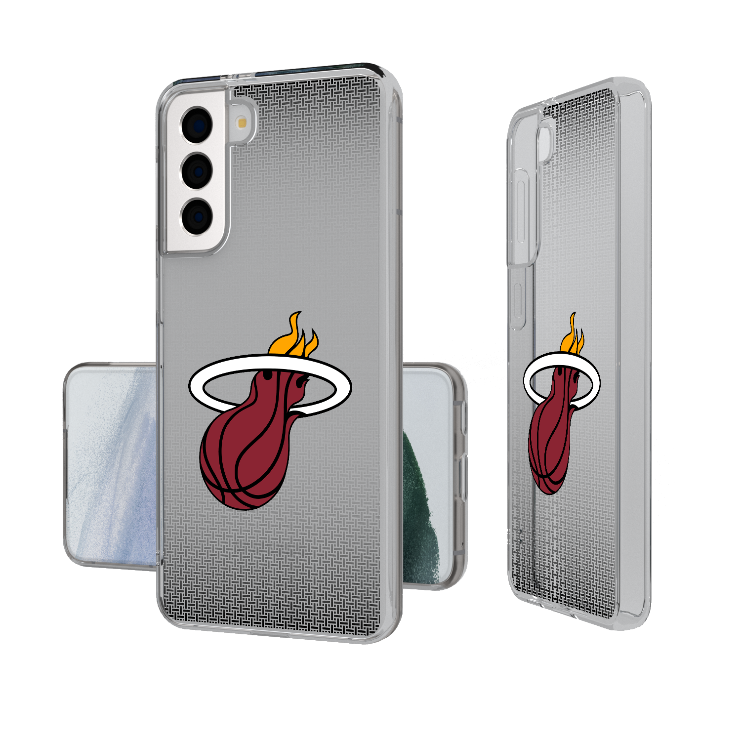 Miami Heat Linen Clear Phone Case
