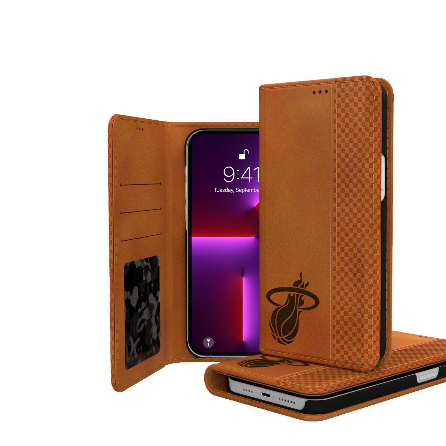 Miami Heat Burn Folio Phone Case