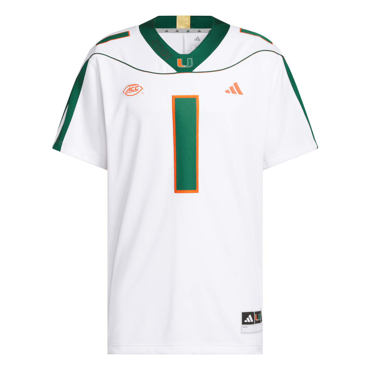 Miami Hurricanes adidas 2001 25th Anniversary Premium Jersey - White