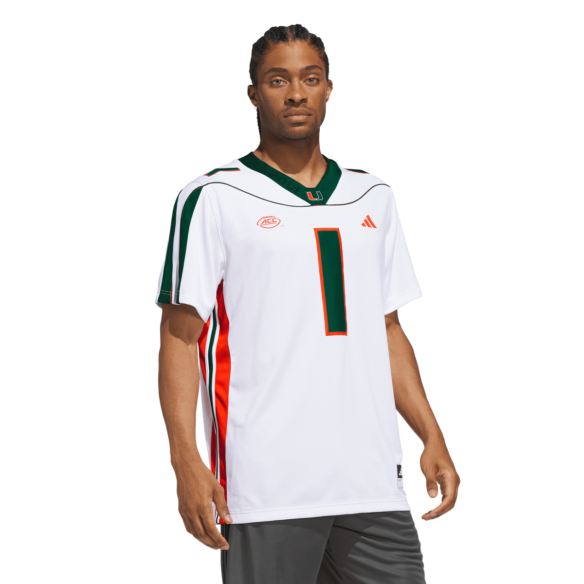 Miami Hurricanes adidas 2001 25th Anniversary Premium Jersey - White