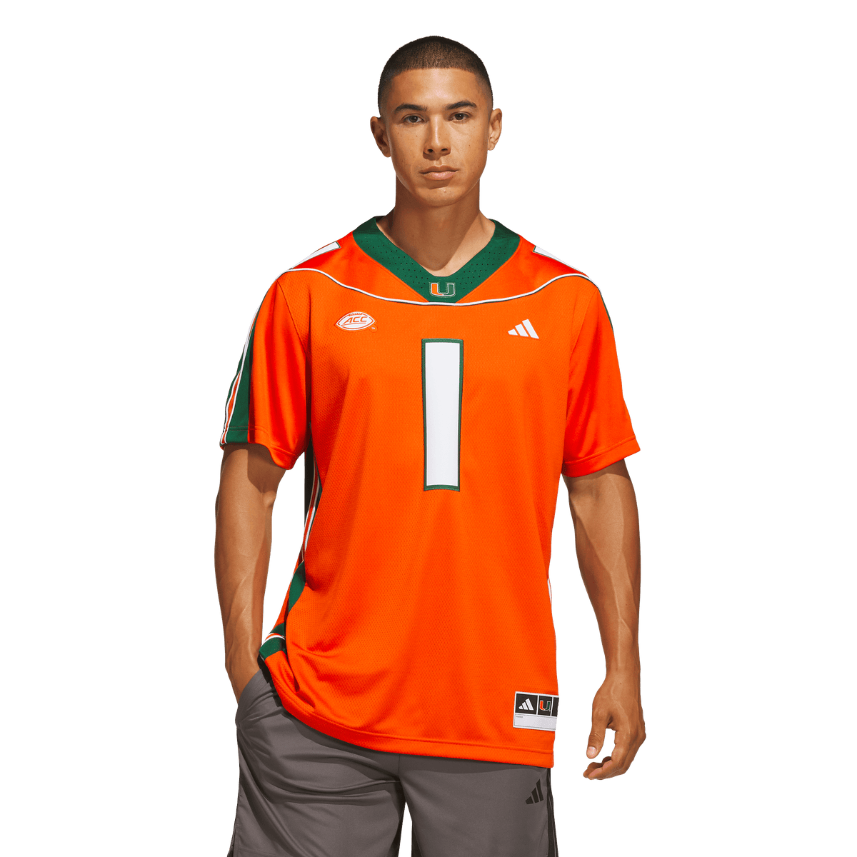 Miami Hurricanes adidas 2001 25th Anniversary Premium Jersey - Orange