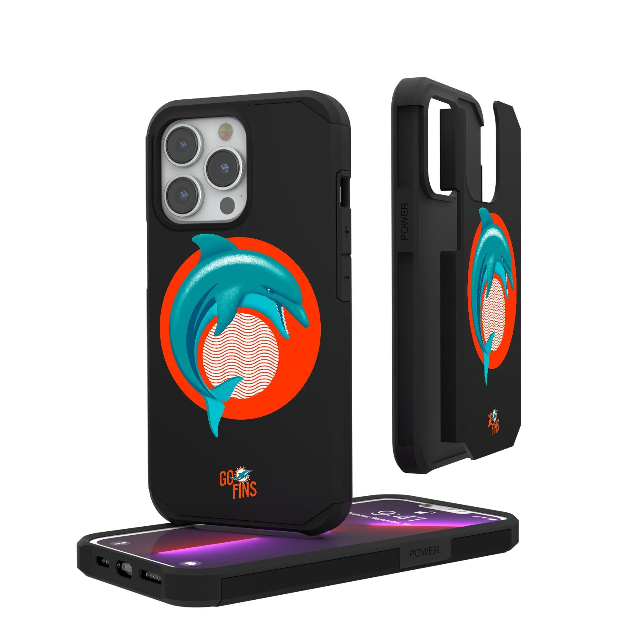 Miami Dolphins 2024 Illustrated Limited Edition Rugged Phone Case