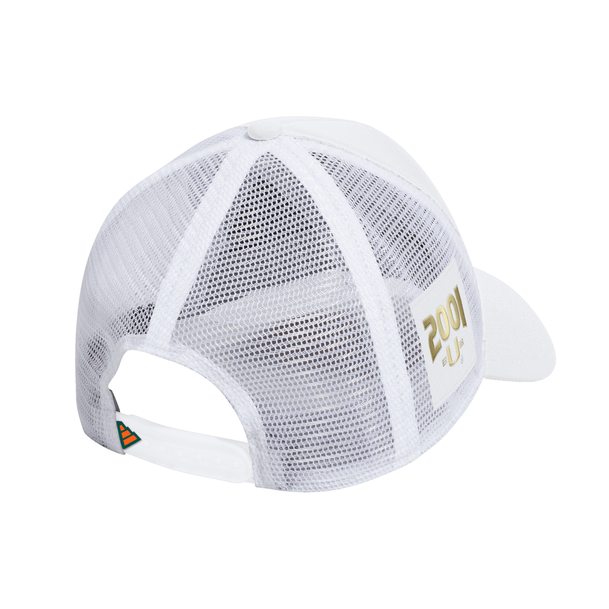 Miami Hurricanes adidas 2026 Strategy Foam Trucker Hat - White