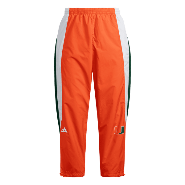 Miami Hurricanes adidas 2026 Strategy Windbreaker Pants - Orange