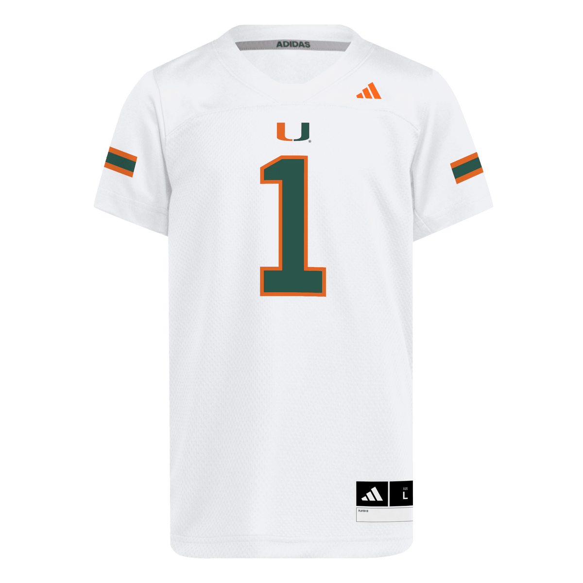 Miami Hurricanes adidas 2026 Youth Replica Jersey - White