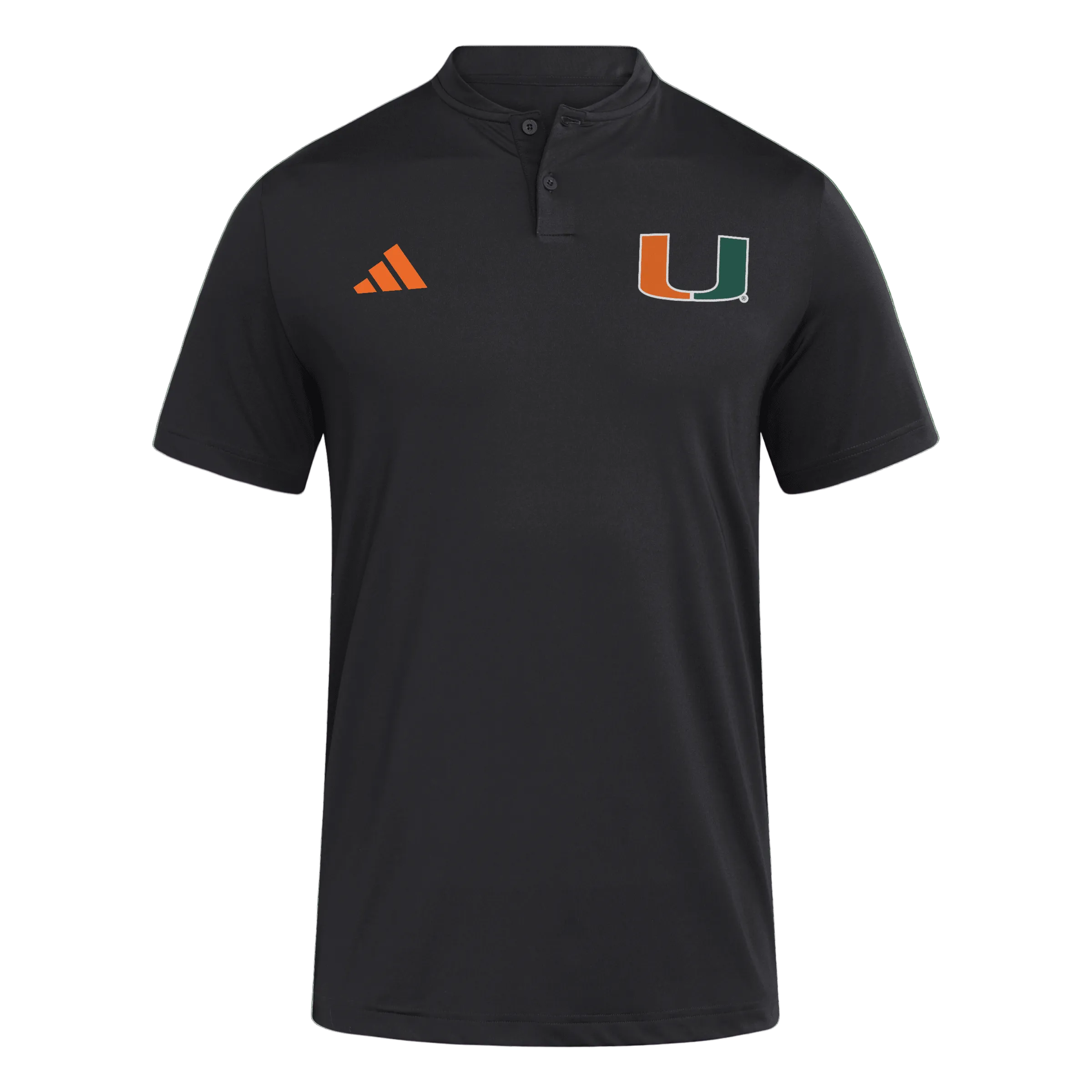 Miami Hurricanes adidas 2026 Ultimate Sport Collar Polo - Black