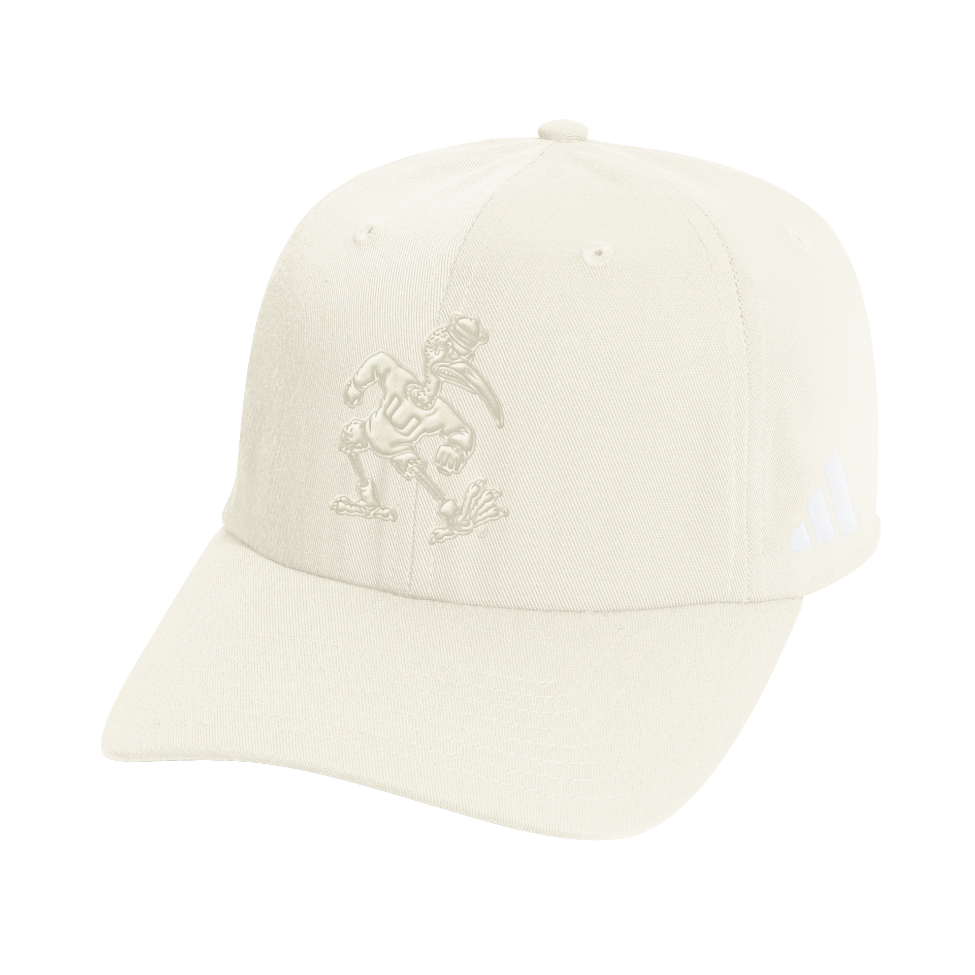 Miami Hurricanes adidas 2026 Sebastian Seasonal Slouch Hat - Neutral