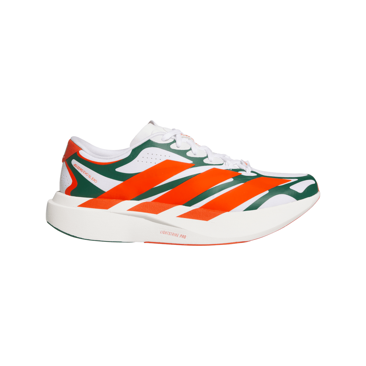 Miami Hurricanes adidas 2026 Adizero EVO SL EXO Shoes