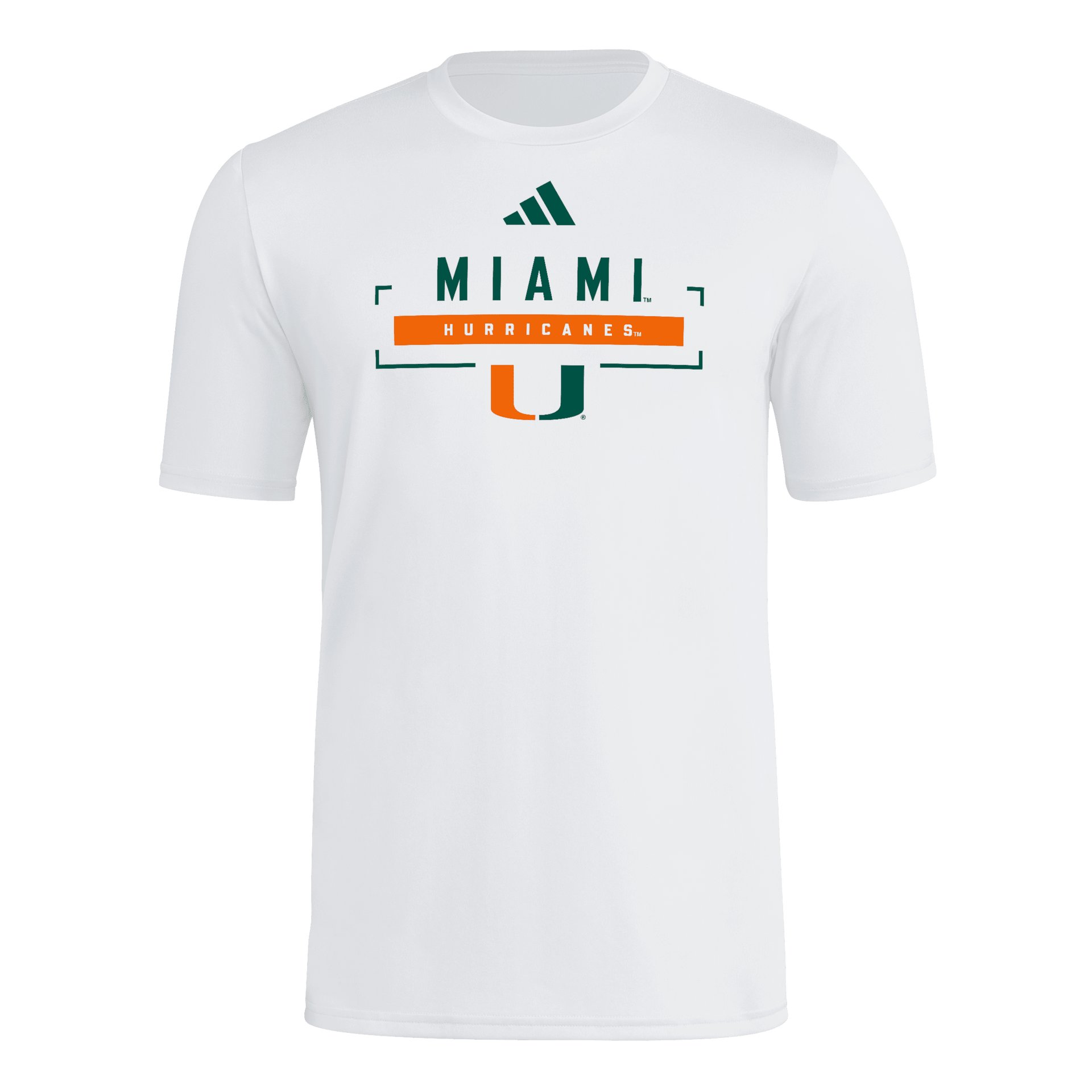 Miami Hurricanes adidas 2026 Pregame T-Shirt - White