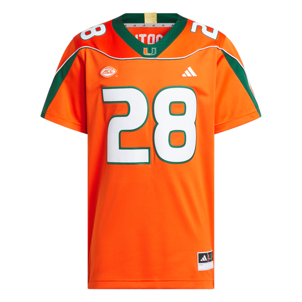 Miami Hurricanes adidas Clinton Portis 2001 25th Anniversary Premium J