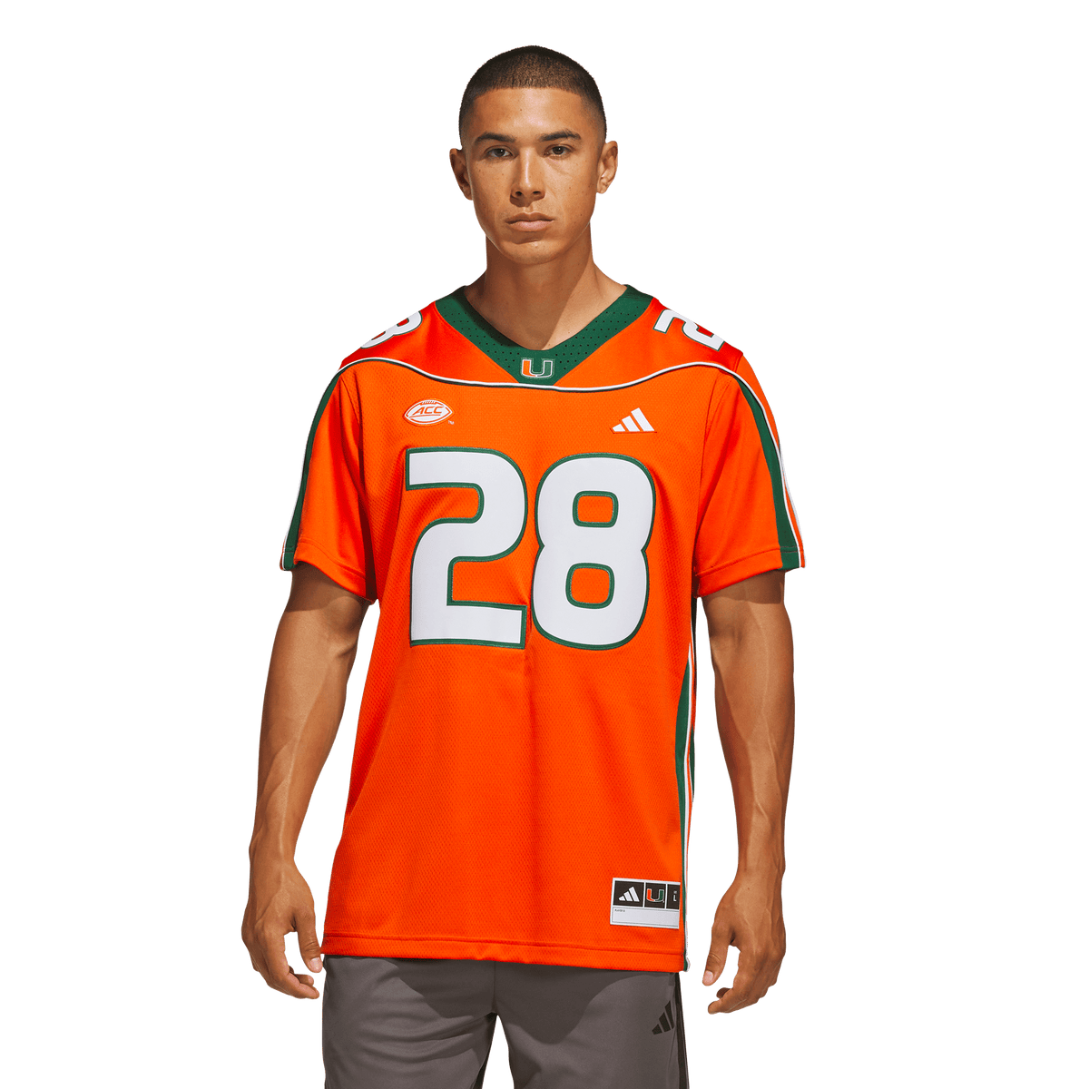 Miami Hurricanes adidas Clinton Portis 2001 25th Anniversary Premium Jersey - Orange