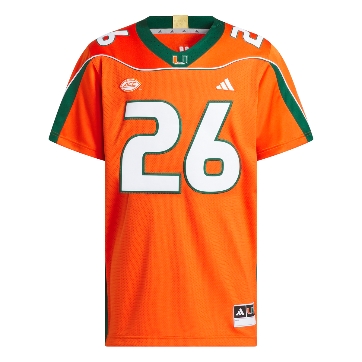 Miami Hurricanes adidas Sean Taylor 2001 25th Anniversary Premium Jersey - Orange