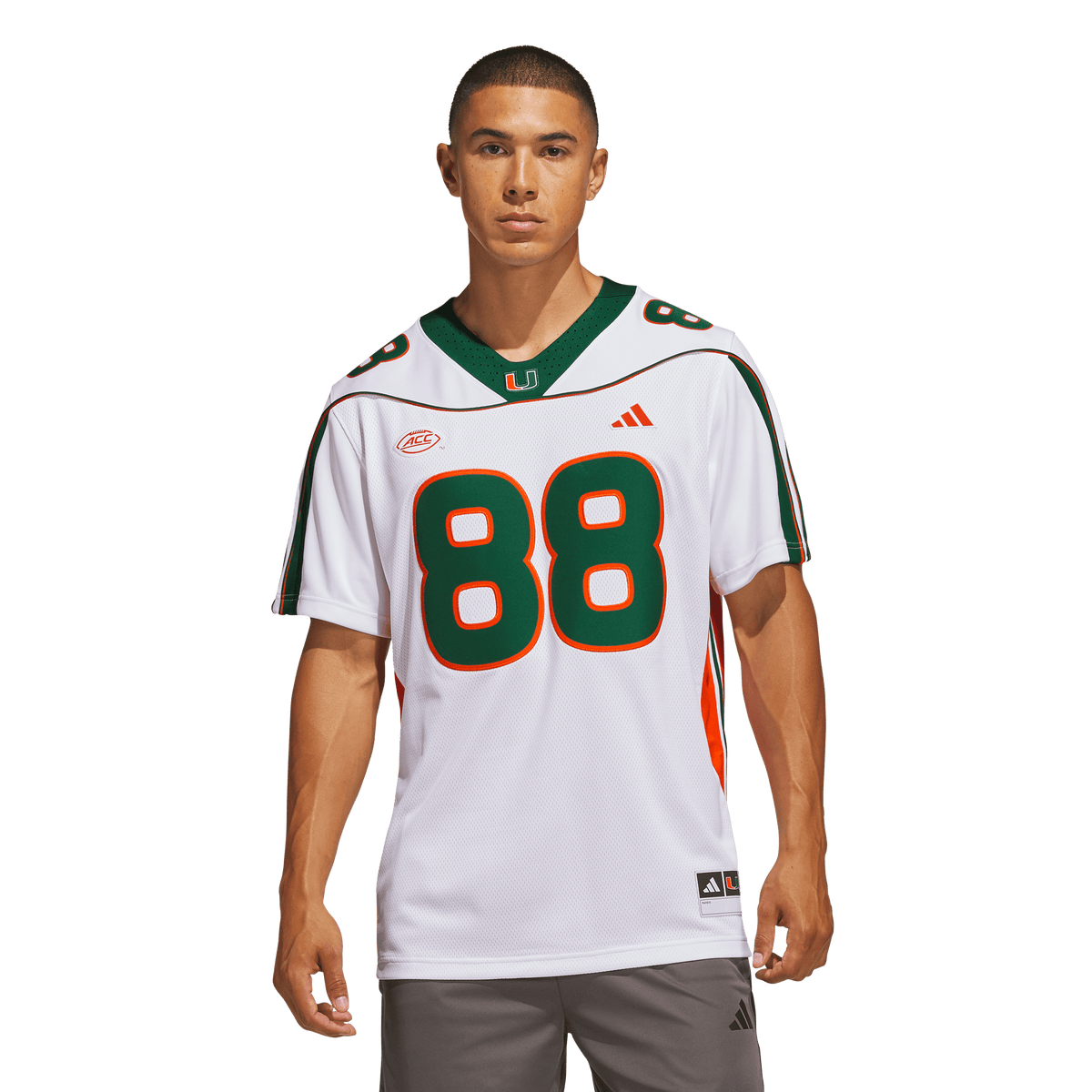 Miami Hurricanes adidas Jeremy Shockey 2001 25th Anniversary Premium Jersey - White