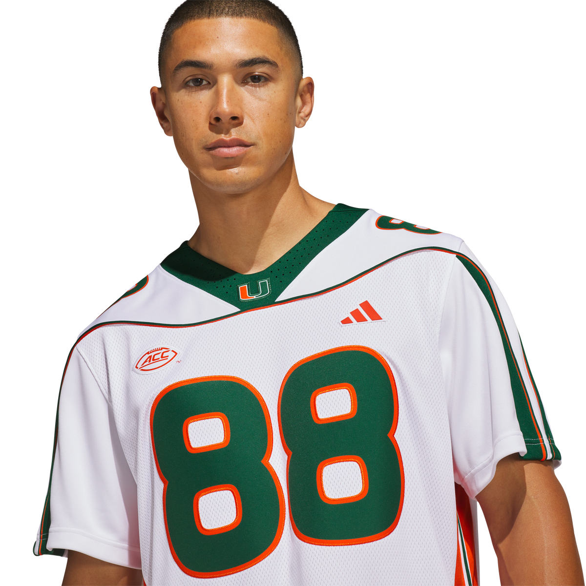 Miami Hurricanes adidas Jeremy Shockey 2001 25th Anniversary Premium Jersey - White