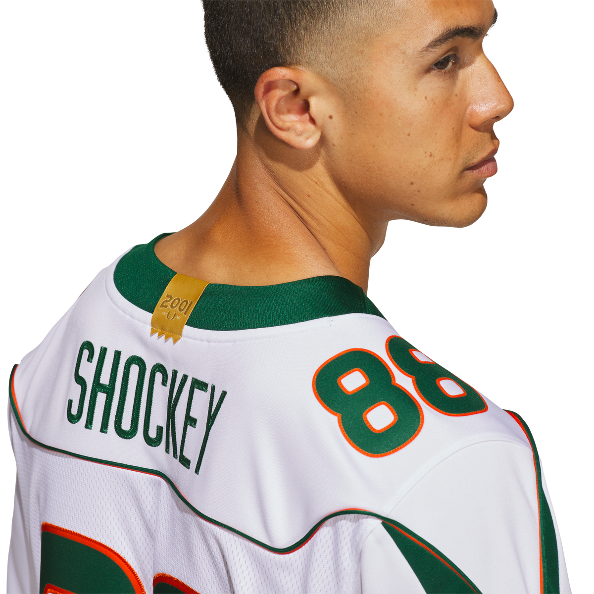 Miami Hurricanes adidas Jeremy Shockey 2001 25th Anniversary Premium Jersey - White