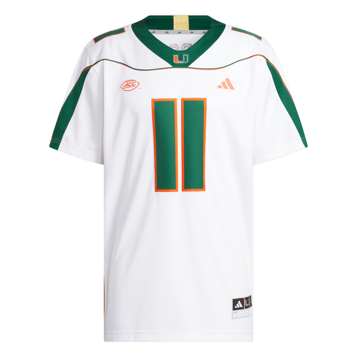 Miami Hurricanes adidas Ken Dorsey 2001 25th Anniversary Premium Jersey - White