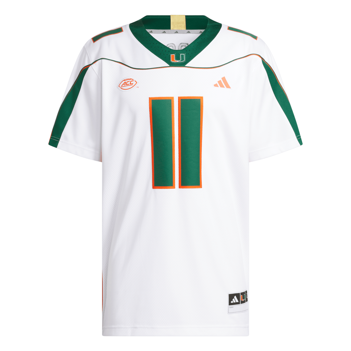 Miami Hurricanes adidas Ken Dorsey 2001 25th Anniversary Premium Jersey - White