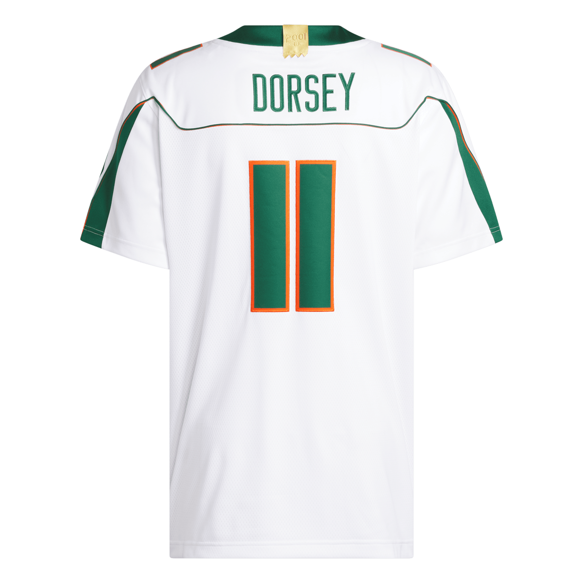 Miami Hurricanes adidas Ken Dorsey 2001 25th Anniversary Premium Jersey - White