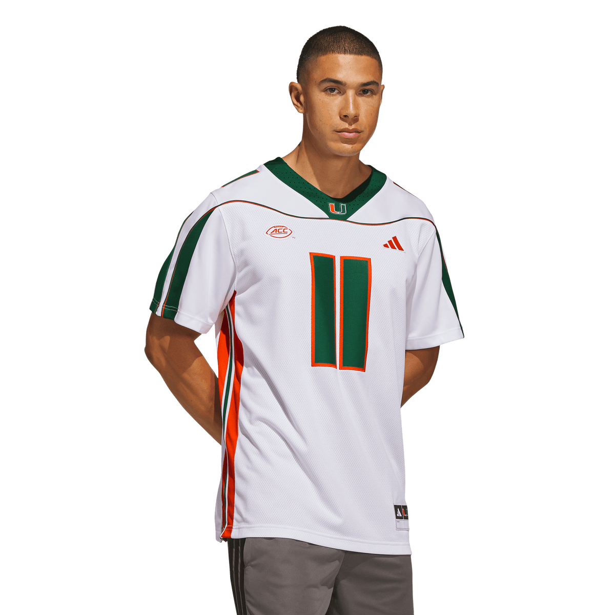 Miami Hurricanes adidas Ken Dorsey 2001 25th Anniversary Premium Jersey - White