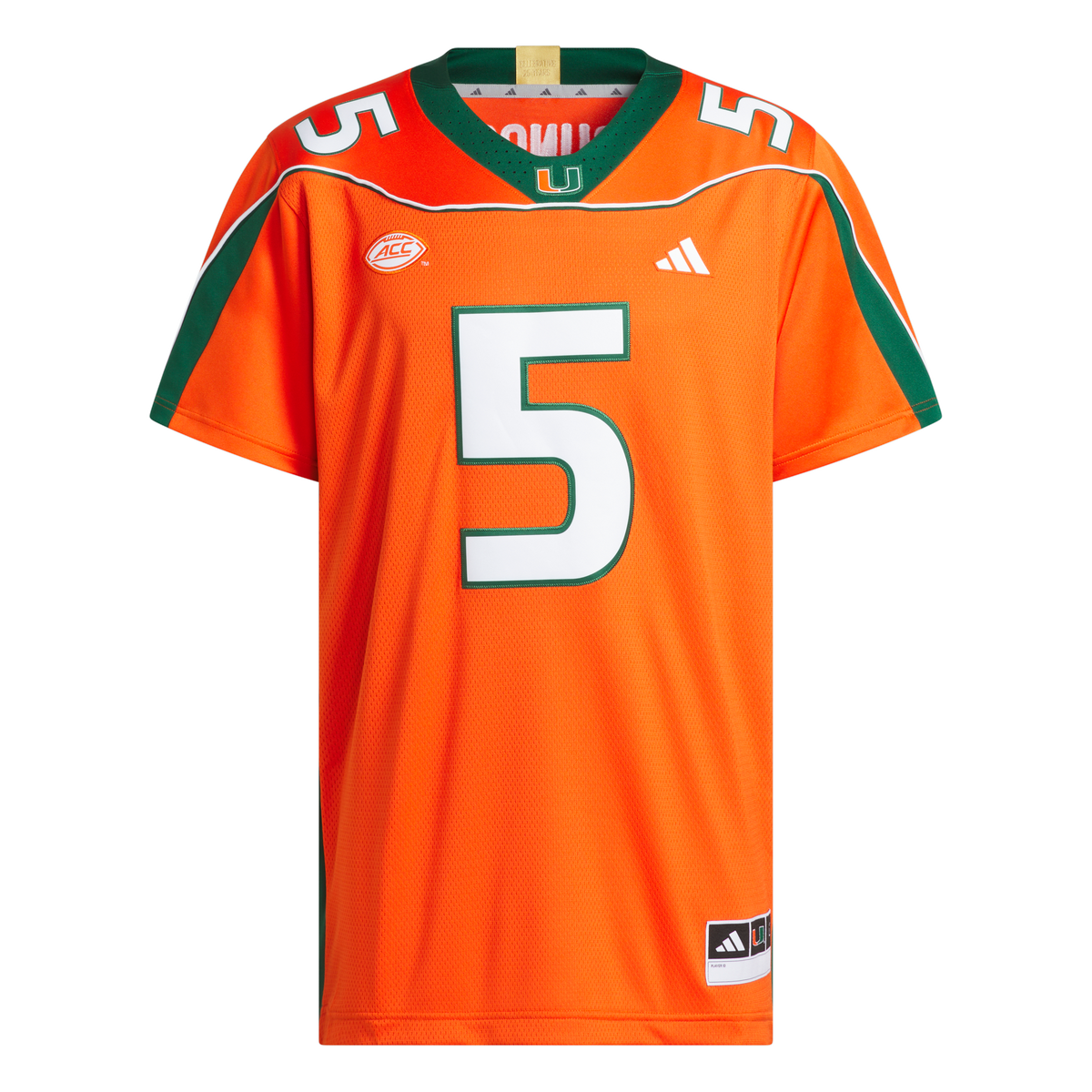 Miami Hurricanes adidas Andre Johnson 2001 25th Anniversary Premium Jersey - Orange