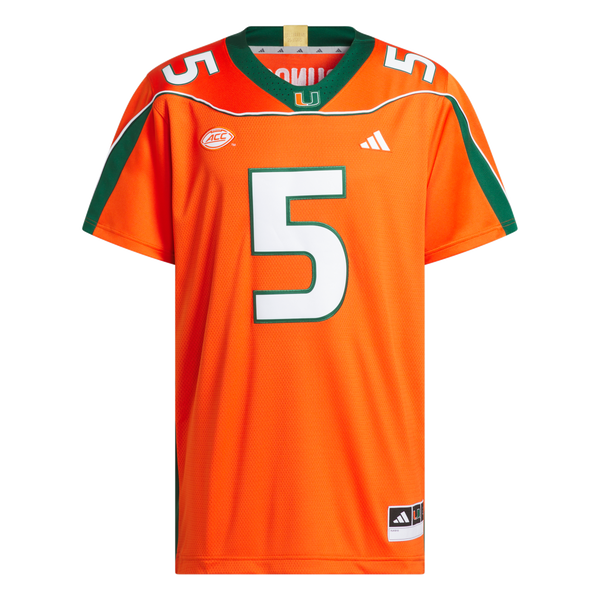 Miami Hurricanes adidas Andre Johnson 2001 25th Anniversary Premium Je
