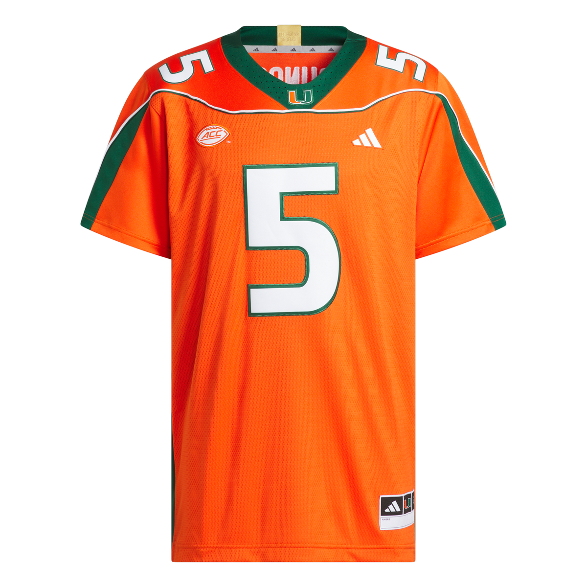Miami Hurricanes adidas Andre Johnson 2001 25th Anniversary Premium Jersey - Orange