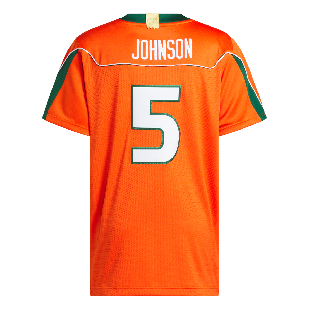 Miami Hurricanes adidas Andre Johnson 2001 25th Anniversary Premium Jersey - Orange