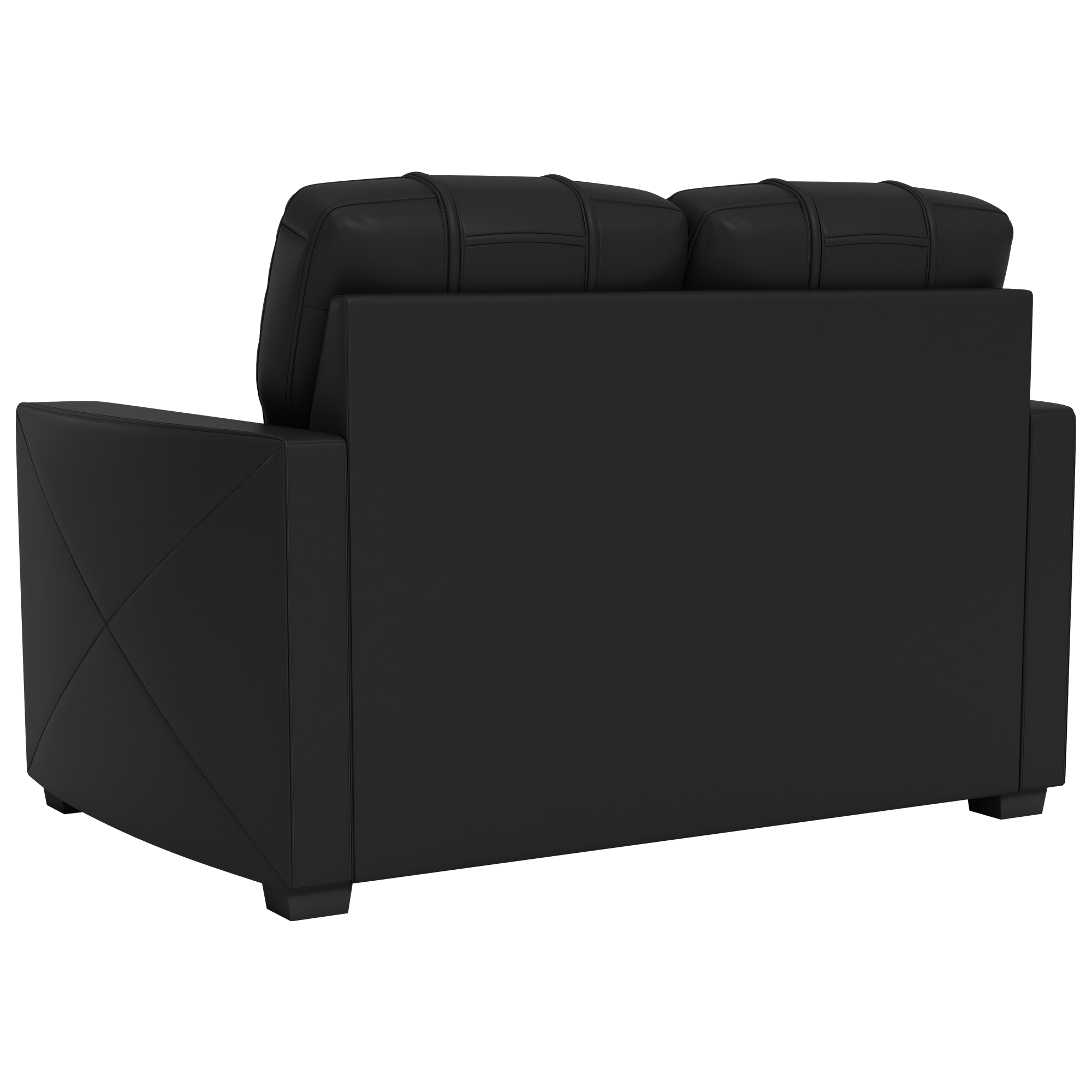 Silver Loveseat with Miami Hurricanes Secondary Logo