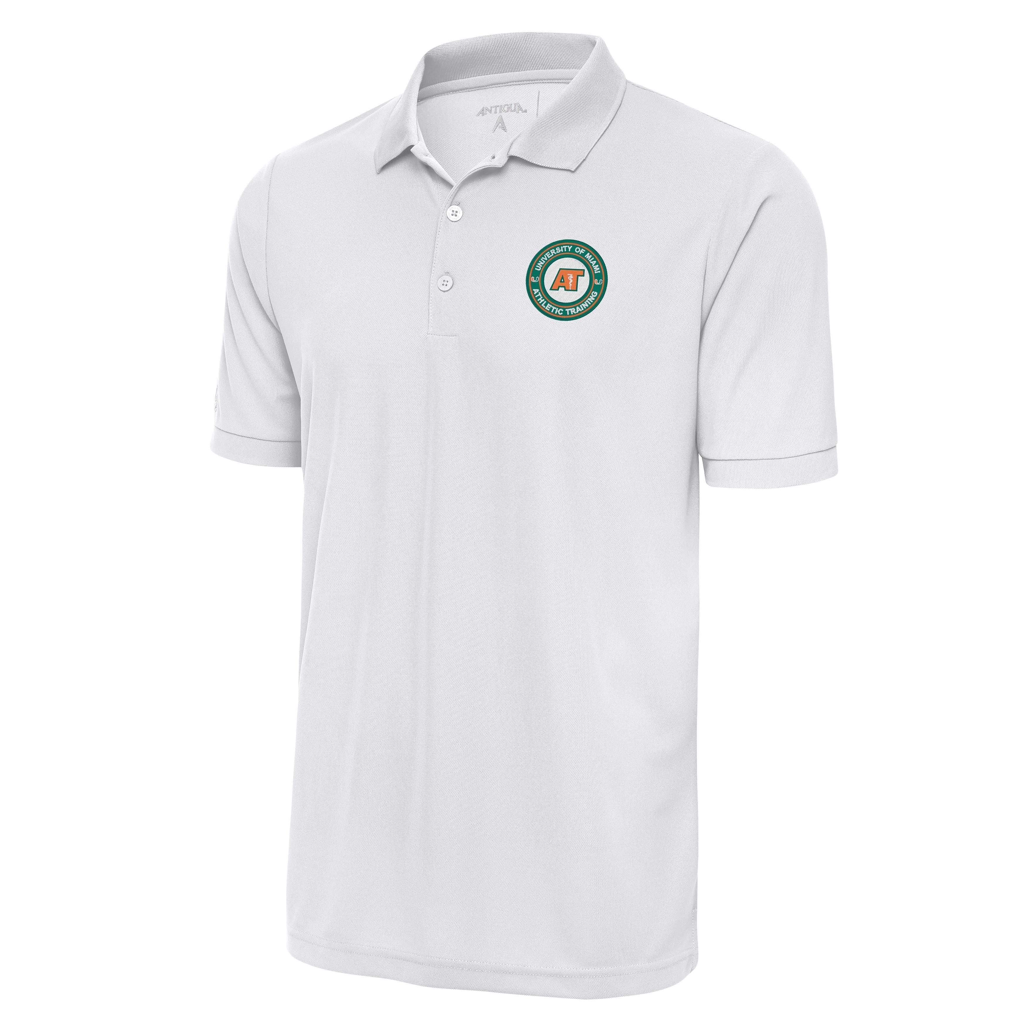 University of Miami Men's Physical Therapy Legacy Pique Polo White