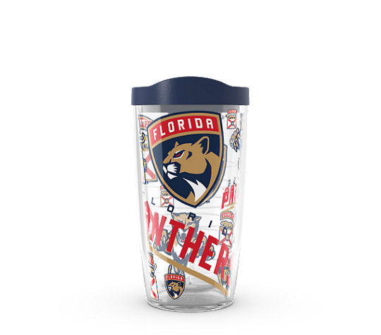 Florida Panthers Tervis All Over Logos Traditional Cup w/ Lid - 16 oz