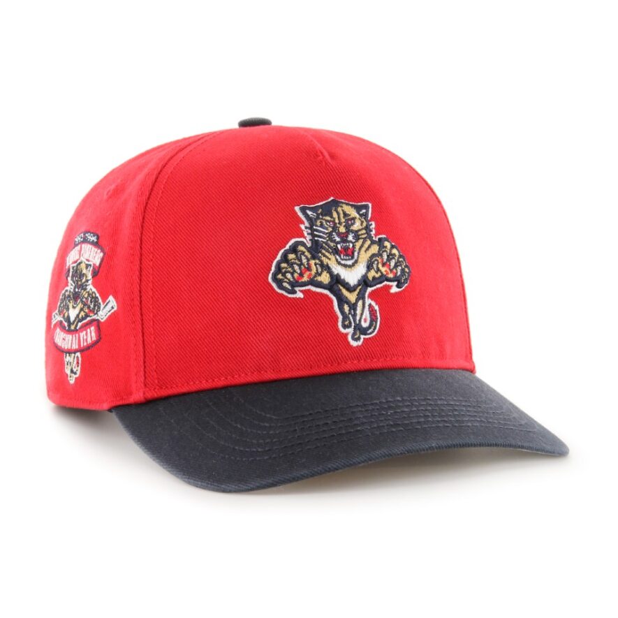 Florida Panthers 47 Brand Vintage Retro Freeze Hitch Adjustable Retro Hat - Red/Navy