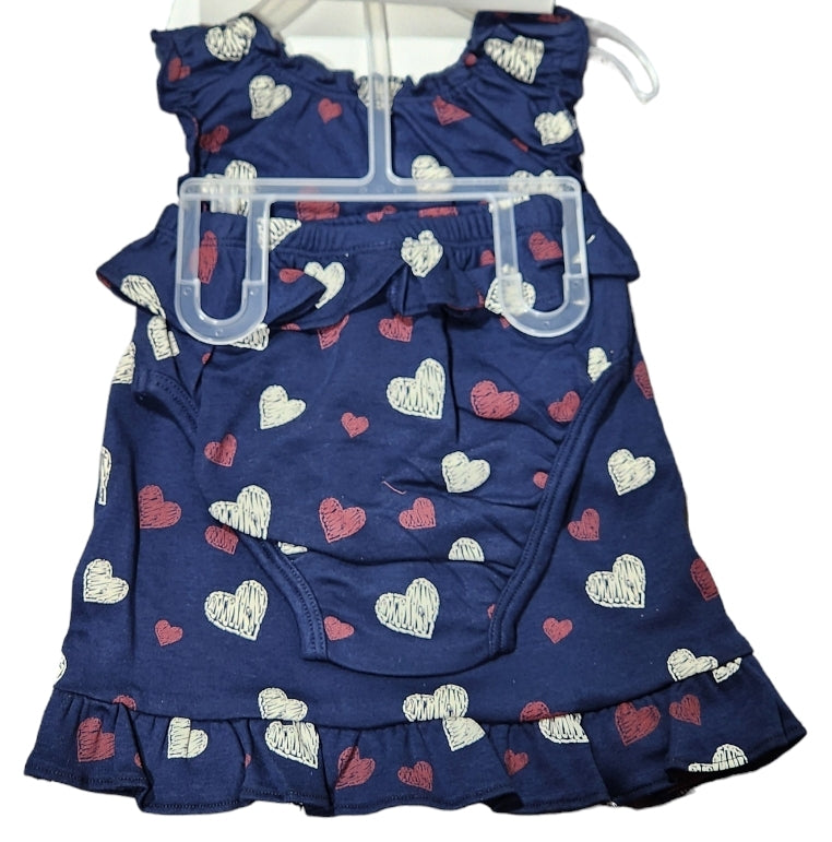 Florida Panthers Disney Minnie Mouse Dress & Panty Set - Navy Blue