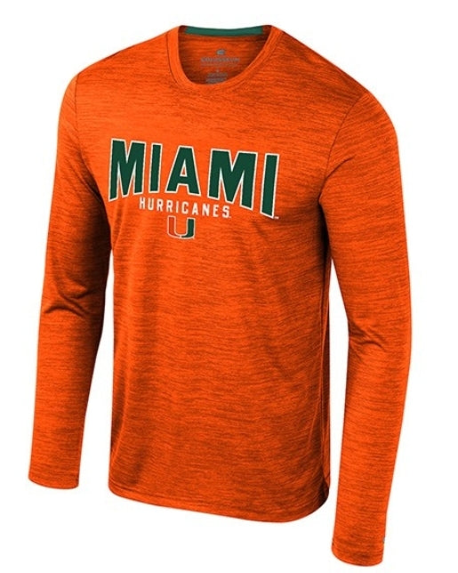 Miami Hurricanes Colosseum Dozer L/S T-shirt - Orange