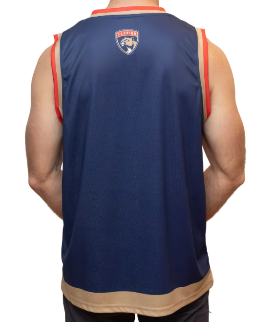 Florida Panthers Bench Clearers Mesh Jersey Hockey Tank - Navy Blue