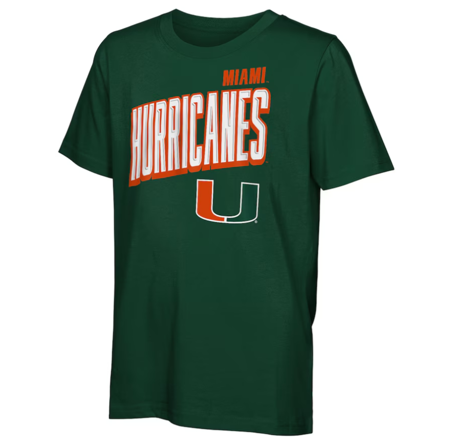 Miami Hurricanes Youth The Mix 3-in-1 Combo T-Shirt - Green/White