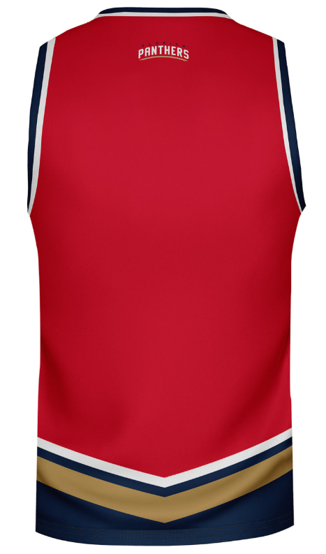 Florida Panthers Bench Clearers Leaping Cat Mesh Jersey Hockey Tank - Red