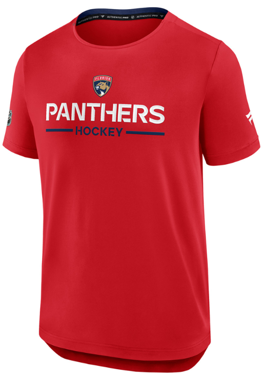 Florida Panthers Fanatics Authentic Pro Rink T-Shirt - Red