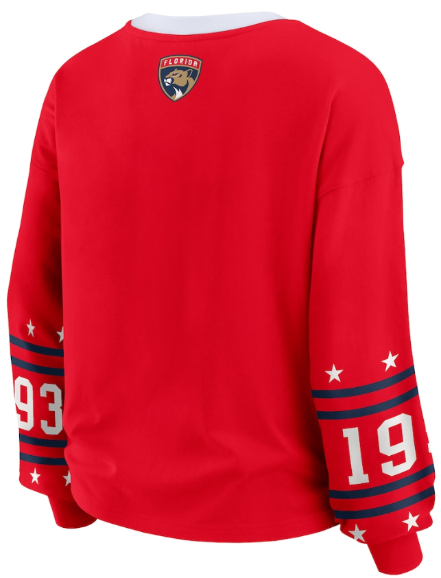 Florida Panthers WEAR by Erin Andrews Women's Long-Sleeve Sport T-Shirt - Red