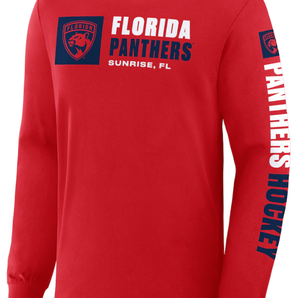 Florida Panthers Fanatics Goal Crease Legacy Long Sleeve T-Shirt - Red