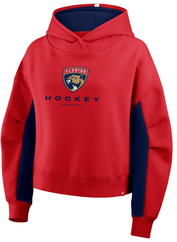Florida Panthers Fanatics Women's Back Check Boxy Hoodie - Red