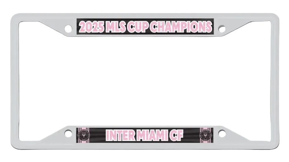 Inter Miami CF MLS Cup Champions License Plate Frame