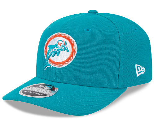 Miami Dolphins New Era 9Seventy Vintage Logo Snapback Hat - Aqua
