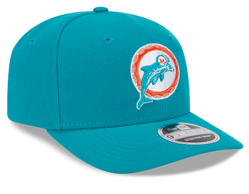 Miami Dolphins New Era 9Seventy Vintage Logo Snapback Hat - Aqua